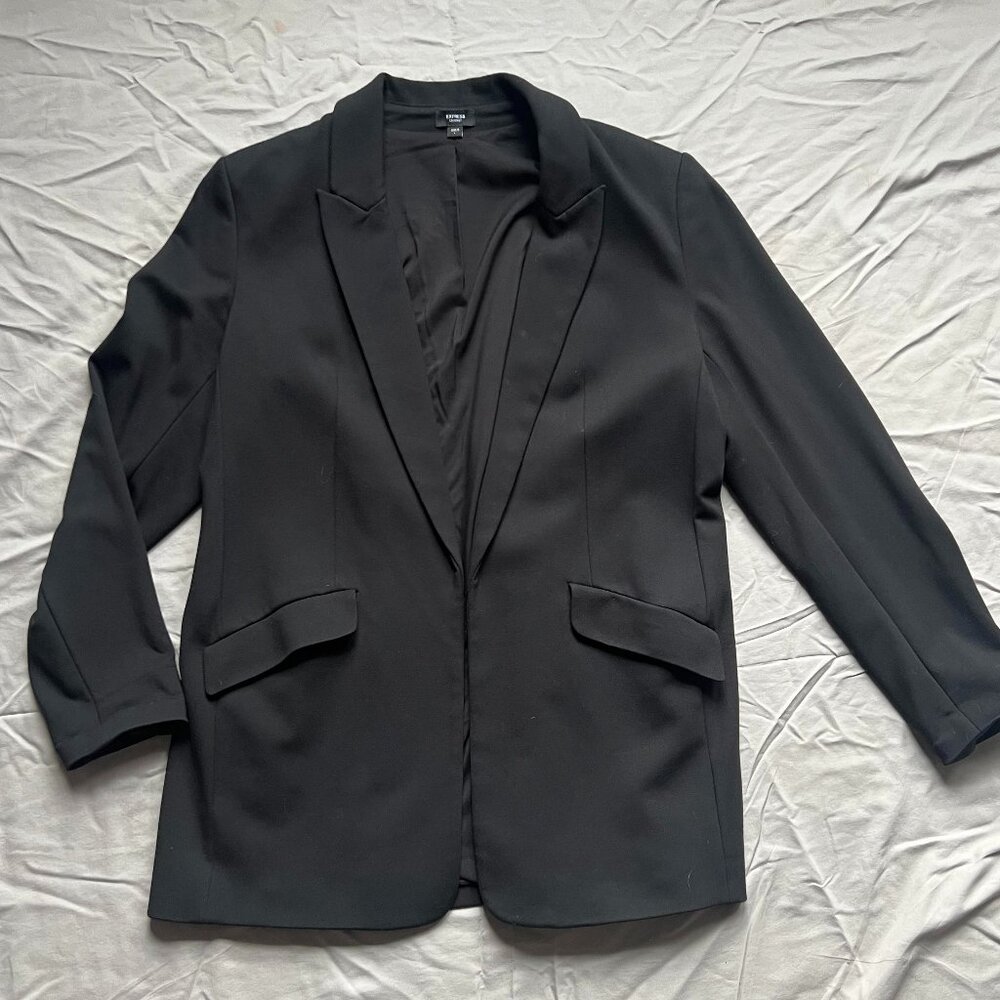 Express Columnist Black Boyfriend Blazer - L